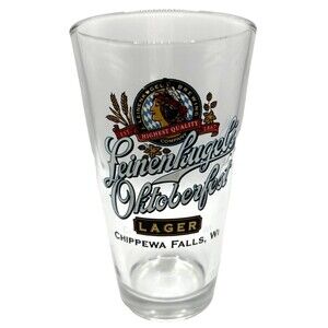 Leinenkugel’s Oktoberfest Lager Beer Glass 16 oz Pint ~ Chippewa Falls WI Brewer